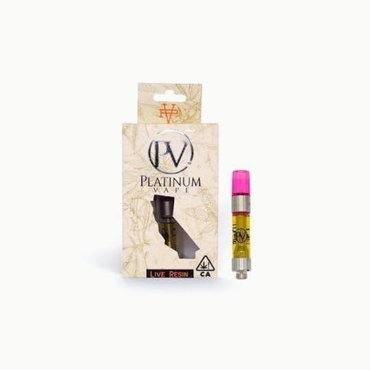 Platinum Vape - Platinum Vape LIVE RESIN Peach Cobbler (Hybrid) 510 thread cartridge 1mL - 1