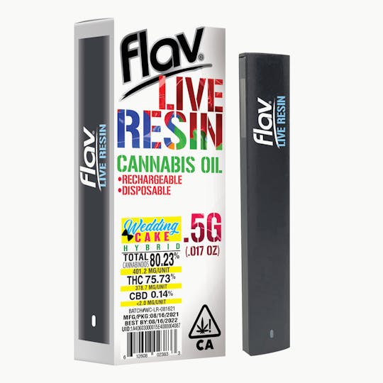 Flav - Disposable - Live Resin Wedding Cake - 0.5g - 1