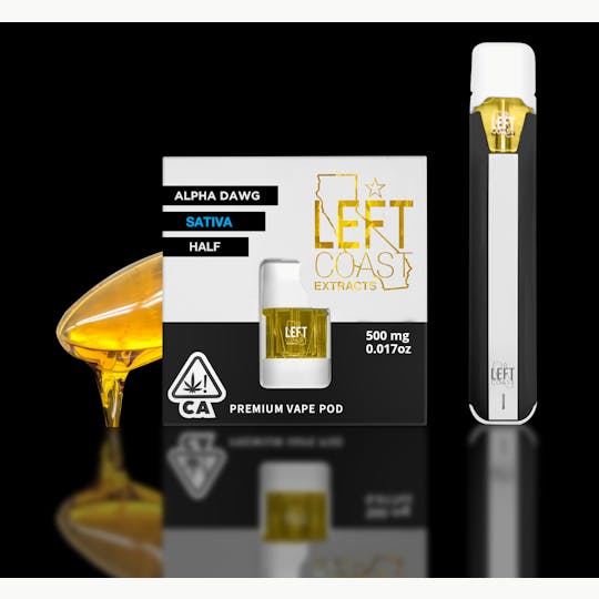 LEFT COAST - Alpha Dawg- Premium Live Resin Pod .5G - 1