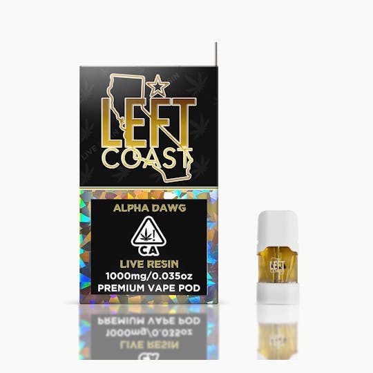 LEFT COAST - Alpha Dawg- Premium Live Resin Pod 1G - 1