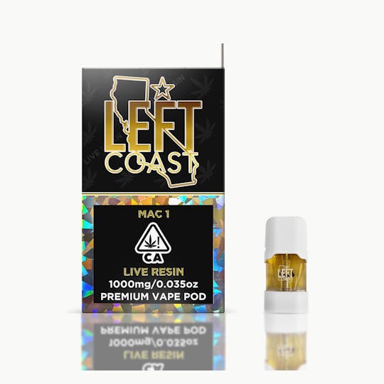 LEFT COAST - Mac 1- Premium Live Resin Pod 1G - 1