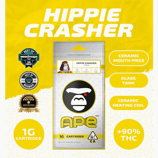 APE Premium Cannabis Corp - HIPPIE CRASHER — Sauce Cart 1000 mg. - 1