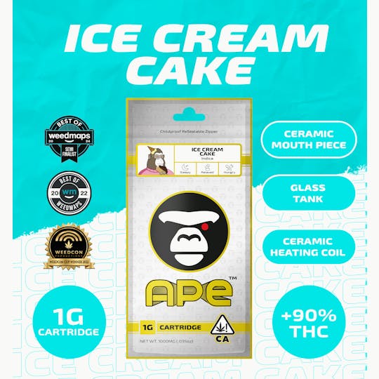 APE Premium Cannabis Corp - ICE CREAM CAKE — Sauce Cart 1000 mg. - 1