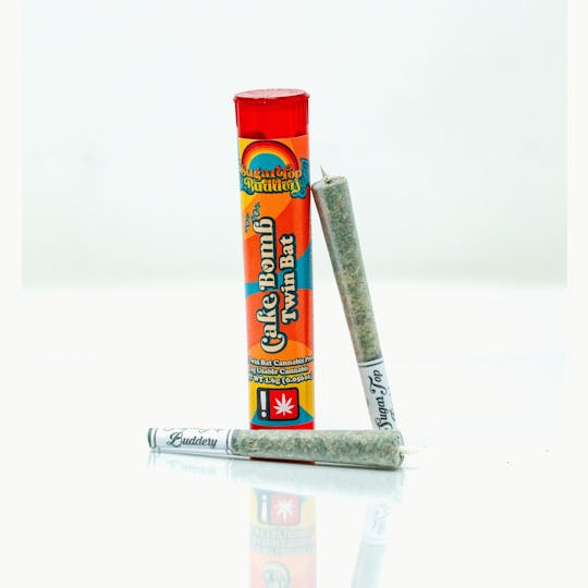 SugarTop Buddery - Twin Bats Pre-Rolls 2(0.5g) - Cake Bomb - 1