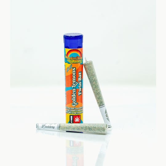 SugarTop Buddery - Twin Bats Pre-Roll 2(0.5g) - Golden Lemons - 1