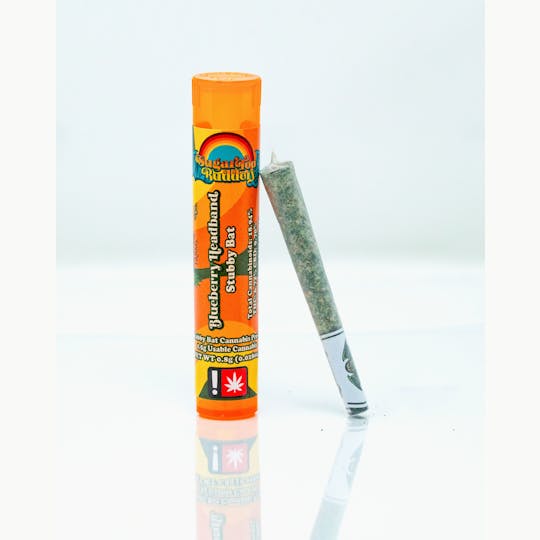 SugarTop Buddery - Stubby Bat Pre-Roll (0.5g) - Blueberry Headband 1:1 - 1
