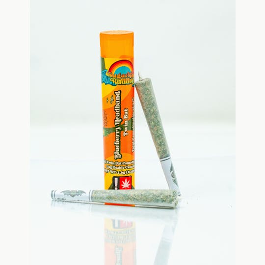SugarTop Buddery - Twin Bat Pre-Rolls 2(0.5g) - Blueberry Headband 1:1 - 1