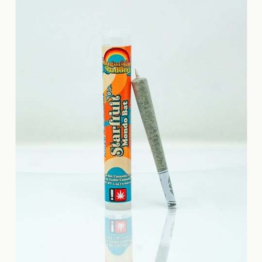 SugarTop Buddery - Mondo Bat Pre-Roll (1g) - Starfruit - 1