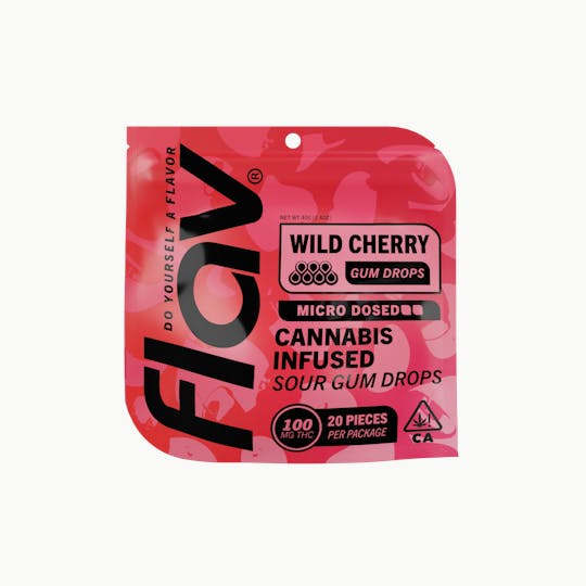 Flav - Gummy Drop - Wild Cherry Microdosed - 100mg - 1