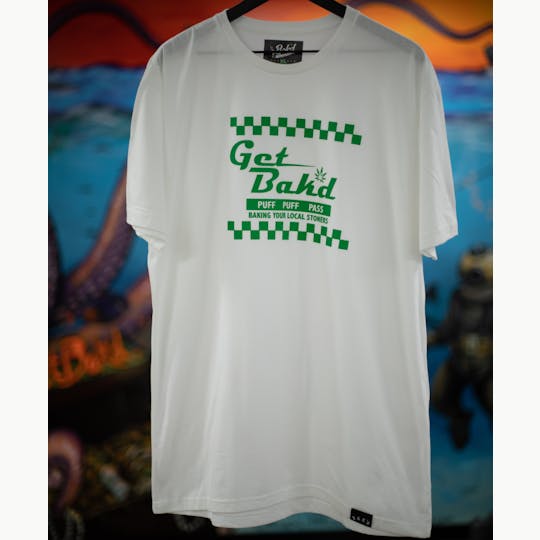Bak'd - Get Bak'd Puff Puff Pass T-Shirt (White) - 1