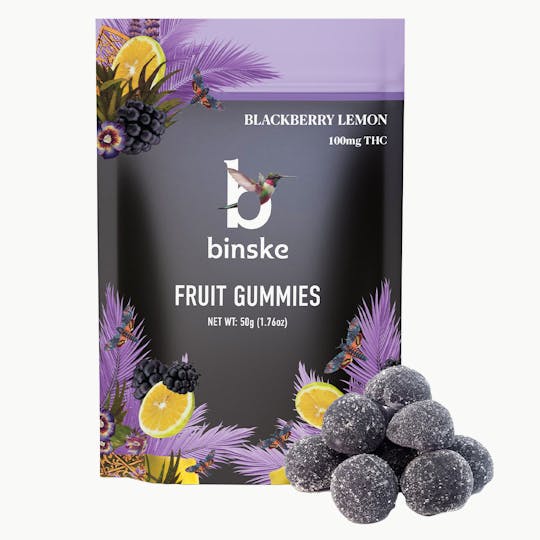 binske - Blackberry Lemon Fruit Gummy - 100mg - 1