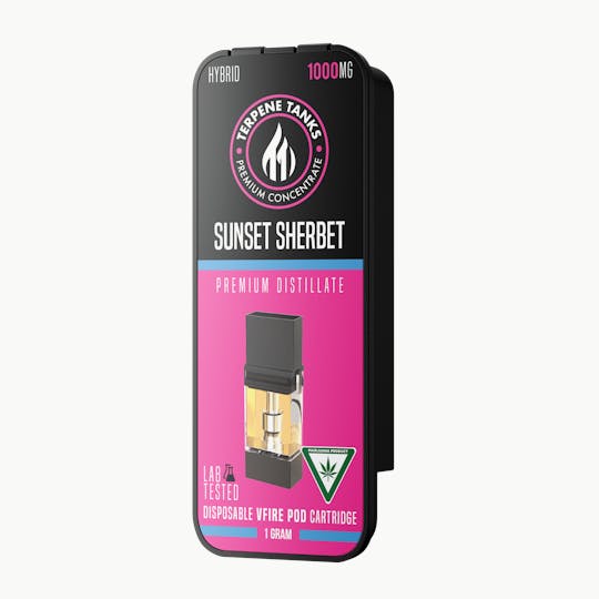 Terpene Tanks - Terpene Tanks Sunset Sherbet V-Fire Pod 1g - 1