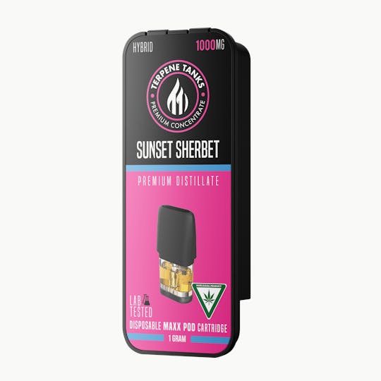 Terpene Tanks - Terpene Tanks Sunset Sherbet MAXX Pod 1g - 1