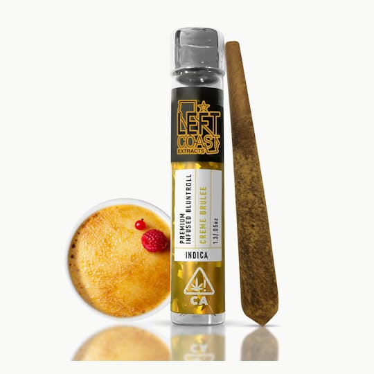LEFT COAST - Creme Brulee-Pink Rosay- Premium THC live resin Infused blunt - 1