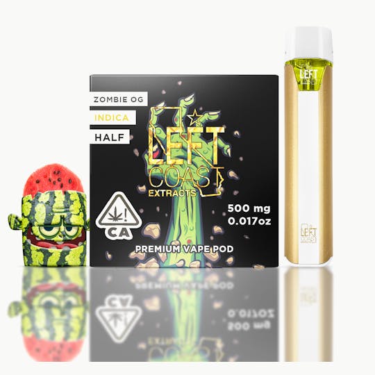 LEFT COAST - Zombie OG- Premium THC Pod .5G - 1
