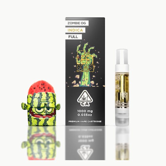 LEFT COAST - Zombie OG- Premium THC Cartridge 1G - 1
