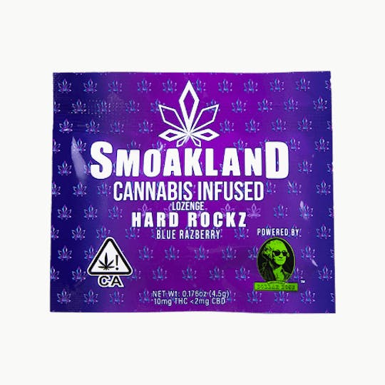 Smoakland - Hard Rockz Lozenge - Blue Razberry - 10mg - 1