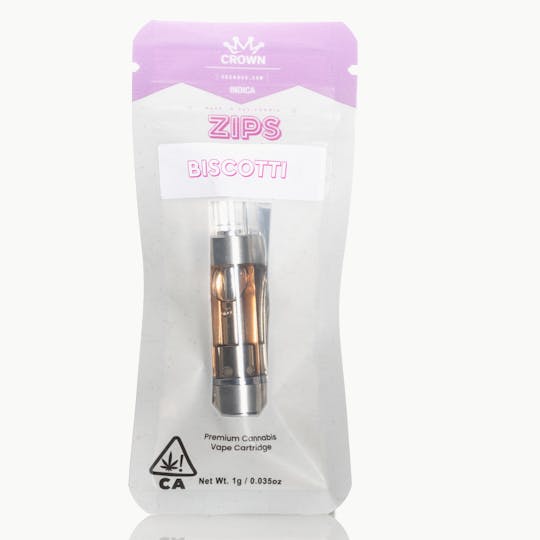Crown Genetics - Zips By Crown Biscotti Vape Cartridge - 1