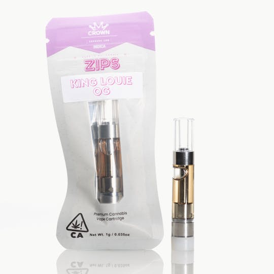Crown Genetics - Zips By Crown King Louie OG Vape Cartridge - 1