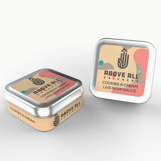 Above All Greenery - Brand - Live Resin Sauce - Cookies & Cream - 1
