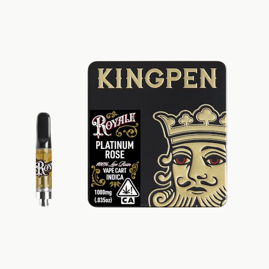 KINGPEN - KINGPEN Royale | Platinum Rose 1g Live Resin Cartridge - 1