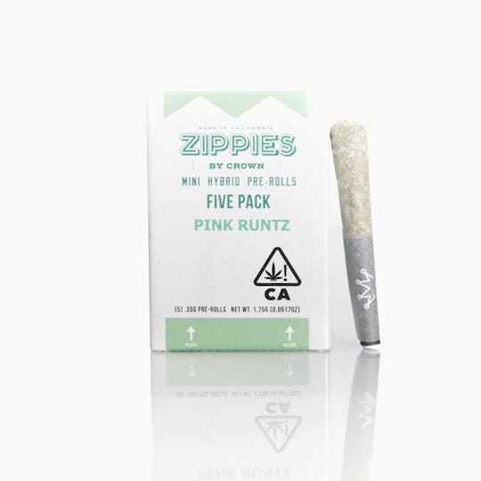 Crown Genetics - Zippies Pink Runtz 5 pack Prerolls - 1