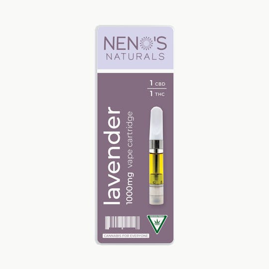 Neno's Naturals - Neno's Naturals Lavender 1:1 THC/CBD C-Cell Vape 1g - 1