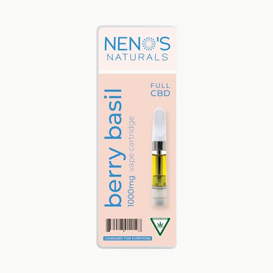 Neno's Naturals - Neno's Naturals Berry Basil CBD C-Cell Vape 1g - 1