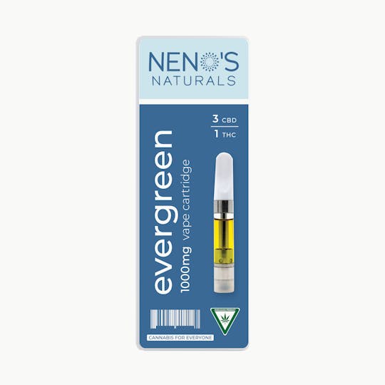 Neno's Naturals - Neno's Naturals Evergreen 3:1 CBD/THC C-Cell Vape 1g - 1