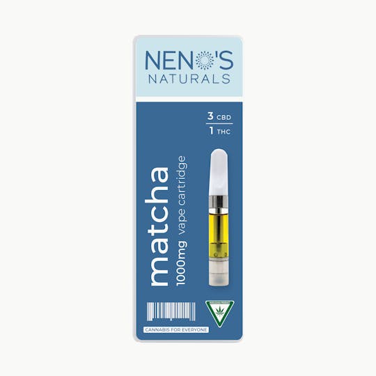Neno's Naturals - Neno's Naturals Matcha 3:1 CBD/THC C-Cell Vape 1g - 1