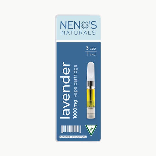 Neno's Naturals - Neno's Naturals Lavender 3:1 CBD/THC C-Cell Vape 1g - 1