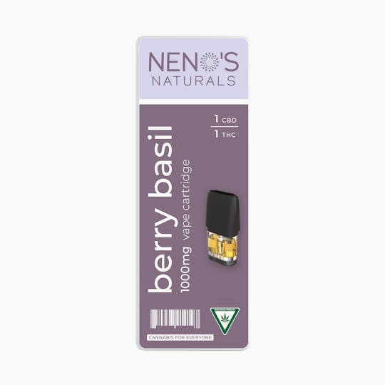 Neno's Naturals - Neno's Naturals Berry Basil 1:1 THC/CBD MAXX Pod 1g - 1