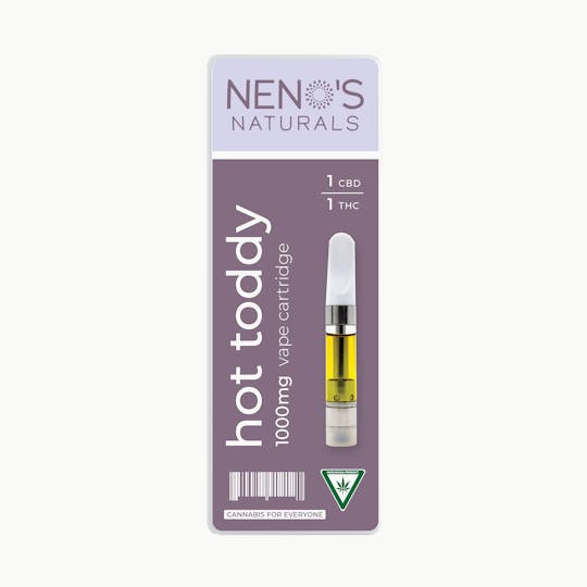 Neno's Naturals - Neno's Naturals Hot Toddy 1:1 THC/CBD C-Cell Vape 1g - 1