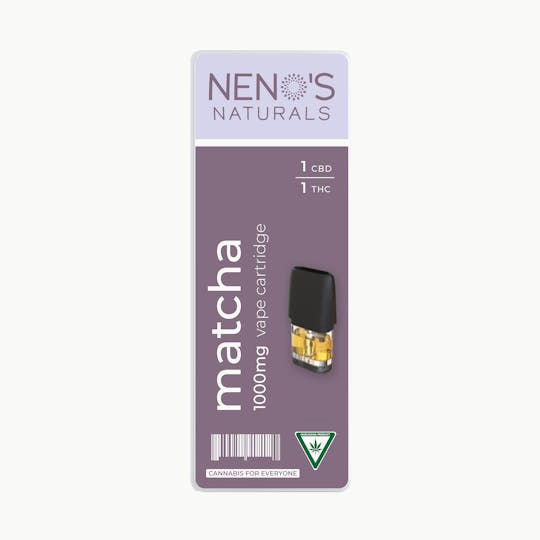 Neno's Naturals - Neno's Naturals Matcha 1:1 THC/CBD MAXX Pod 1g - 1