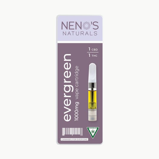 Neno's Naturals - Neno's Naturals Evergreen 1:1 THC/CBD C-Cell Vape 1g - 1