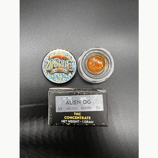 Upstate Gardens - Badder: 1g - Alien OG - NO-CRC - 1