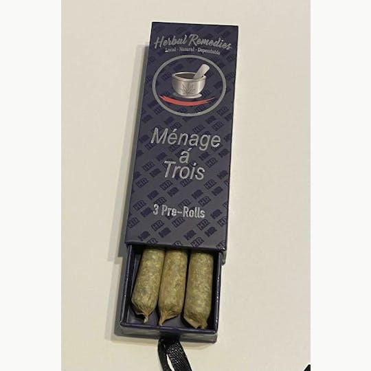 Herbal Remedies of Maine - Ménage á Trois - 3 Prerolls - 1