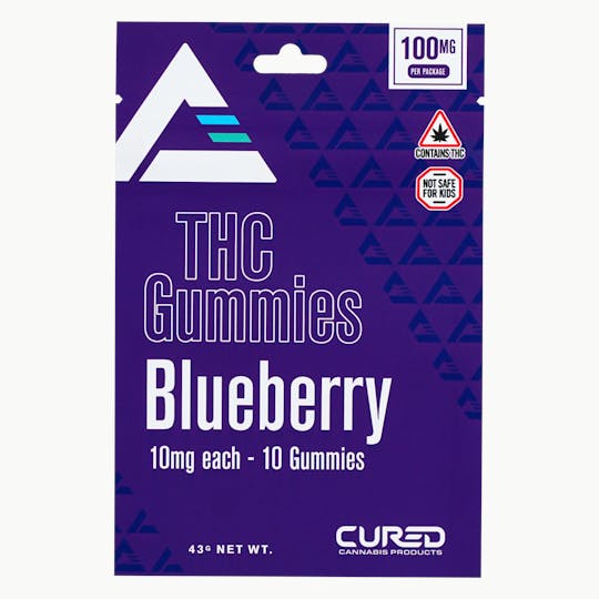 Cured - Blueberry Gummy Triangles - 1