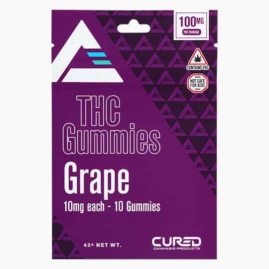 Cured - Grape Gummy Triangles - 1