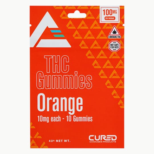Cured - Orange Gummy Triangles - 1