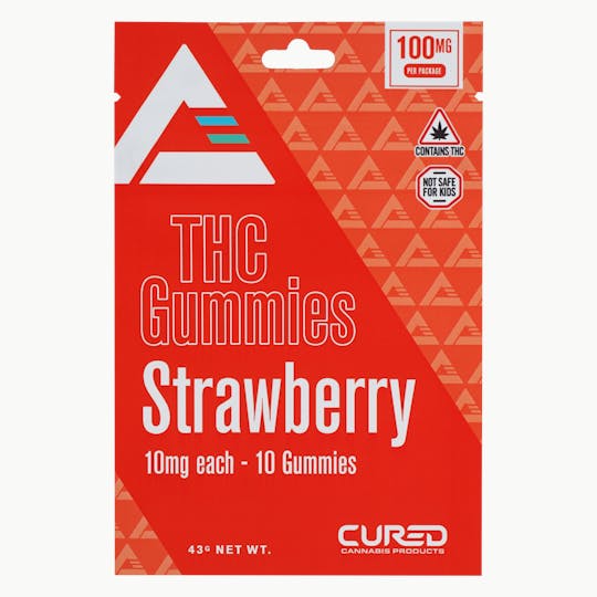 Cured - Strawberry Gummy Triangles - 1