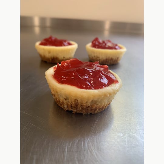 Medible Delights - Mini Raspberry Cheesecakes - 1