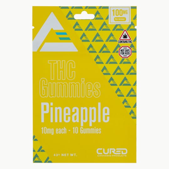 Cured - Pineapple Gummy Triangles - 1