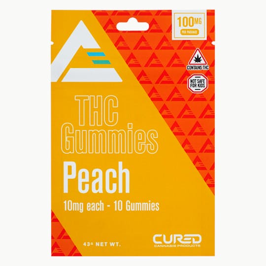 Cured - Peach Gummy Triangles - 1