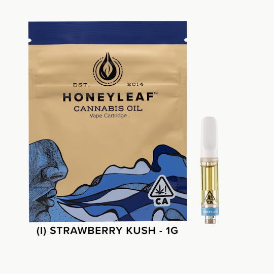 Honeyleaf - STRAWBERRY KUSH - 1G CARTRIDGE - INDICA - 1