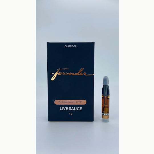 The Founder - The Founder-Live HTE Sauce 1.0g Cart (510)-Bubba Kush - 1