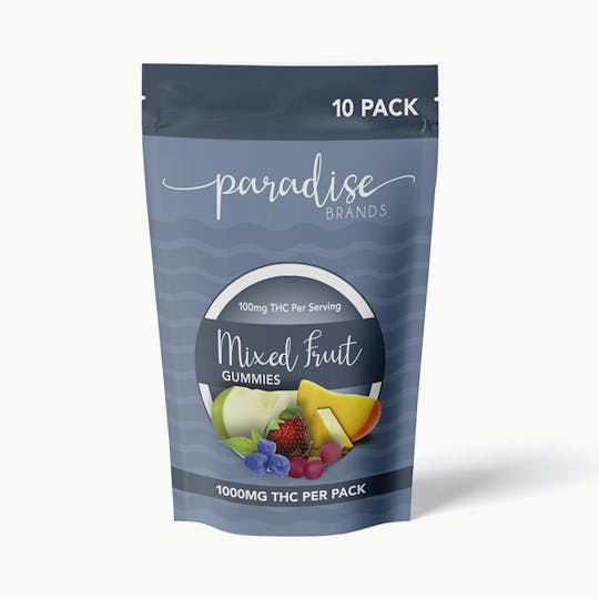 Paradise Brands - Paradise Brands 10 Pack Gummies Assorted 1000mg - 1