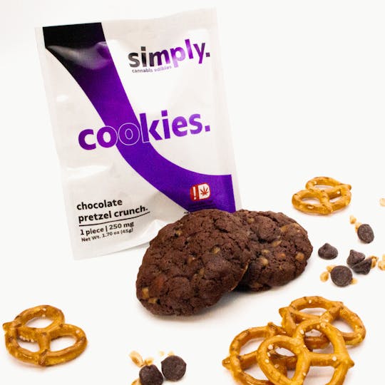 Simply Edibles - Simply Edibles - Chocolate Pretzel Crunch Cookie | 250mg - 1