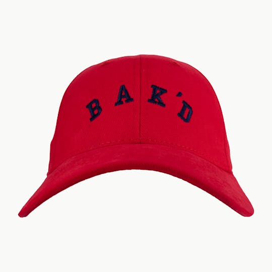 Bak'd - Bak'd Strapback Hat Collegiate (Red/Black) - 1