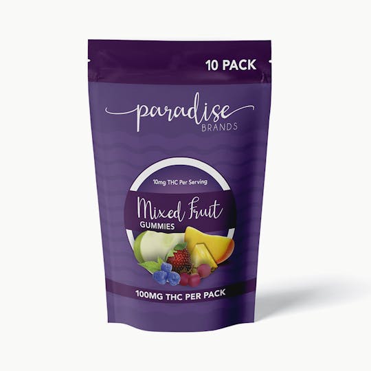 Paradise Brands - Paradise Brands 10 Pack Gummies Assorted 100mg - 1